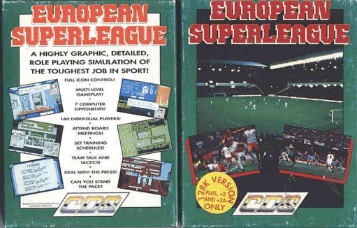 European Superleague box art for ZX Spectrum
